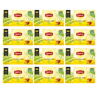 Lipton Herbata Yellow Label Herbata Czarna 50 torebekx 12 szt.