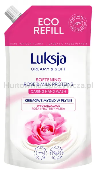 Luksja Kremowe mydło w płynie róża, zapas 400ml