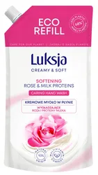 Luksja Kremowe mydło w płynie róża, zapas 400ml