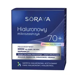 Soraya Krem naprawczy na dzień i na noc 70+, 50 ml Hialuronowy mikrozastrzyk PROMATRIX PEPTIDE