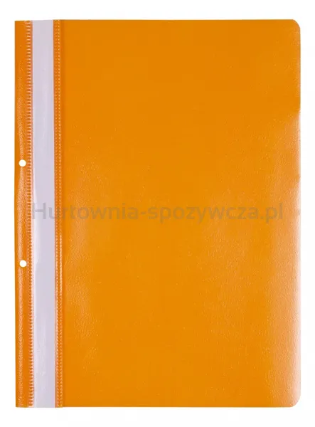 Office Products Skoroszyt, PP, A4, 2 otwory, 100/170mikr., wpinany, pomarańczowy 