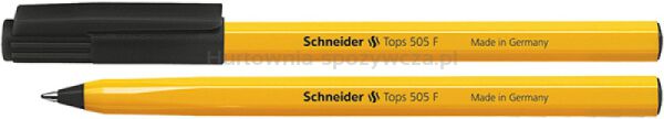 Schneider Długopis Tops 505, F, czarny 