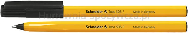 Schneider Długopis Tops 505, F, czarny 