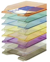 Szufladka na biurko DONAU, polistyren, A4, standard, żółta - 2