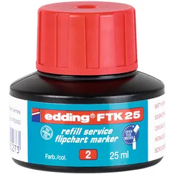 Tusz Do Uzupełniania Markerów Do Flipchartów E-Ftk 25 Edding, Czerwony