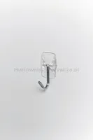 Haczyki Command™ (17067CLR PL), z metalowym uchwytem, 3 haczyki i 4 małe paski, transparentne - 4