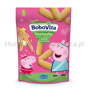 Bobovita Ciasteczka pszenno-orkiszowe z jabłkiem i brzoskwinią po 1. roku życia 150g