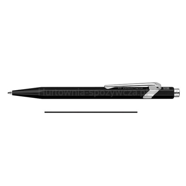 Długopis CARAN D'ACHE 849 Classic Line, M, czarny z czarnym wkładem - 2