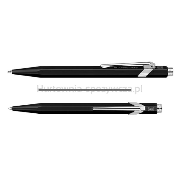 Długopis CARAN D'ACHE 849 Classic Line, M, czarny z czarnym wkładem - 4