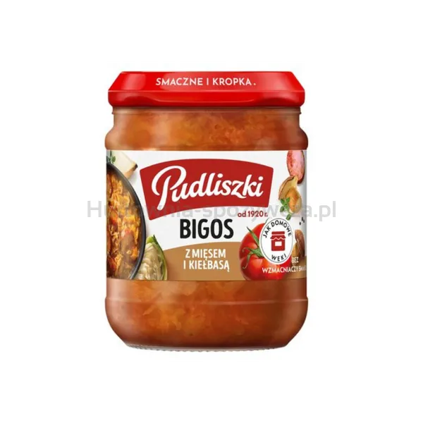 Pudliszki bigos z mięsem i kiełbasą 450g