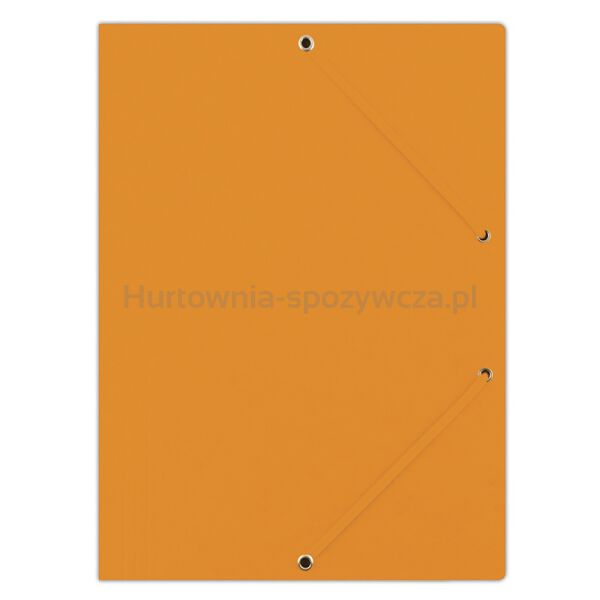 Donau Teczka z gumką preszpan, A4, 390gsm, 3-skrz., pomarańczowa 
