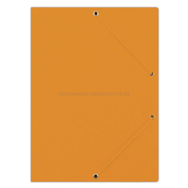 Donau Teczka z gumką preszpan, A4, 390gsm, 3-skrz., pomarańczowa 
