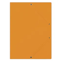 Donau Teczka Z Gumką Preszpan, A4, 390Gsm, 3-Skrz., Pomarańczowa 
