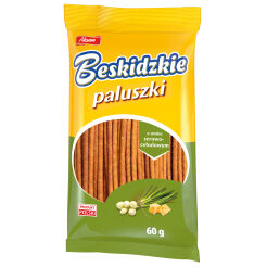 Beskidzkie Paluszki O Smaku Serowo-Cebulowym 60G