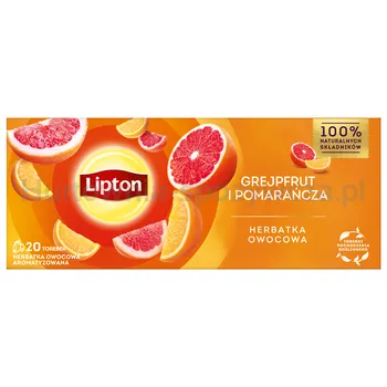 Lipton Herbata Fruit Grejpfrut I Pomarańcza 20Torebek