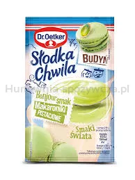 Dr.Oetker Słodka Chwila Budyń Makaroniki pistacjowe 43g