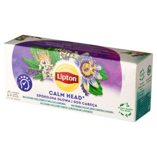 Herbata LIPTON ziołowa, spokojna głowa, 20 torebek - 2