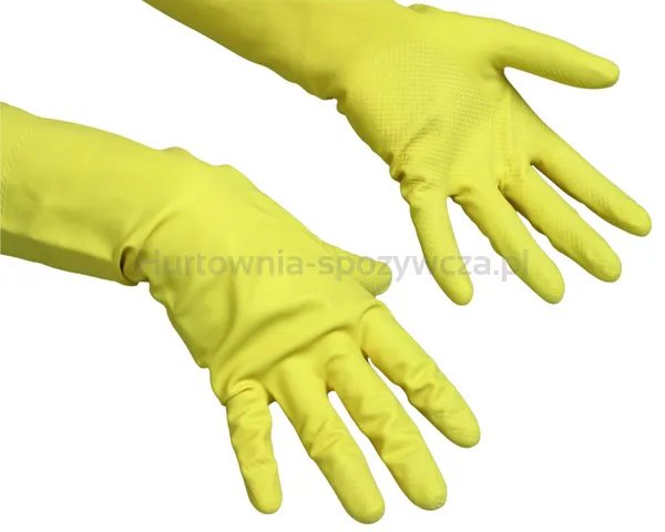 Rękawice lateksowe VILEDA PROFESSIONAL Contract, kat. III, rozmiar XL, żółte