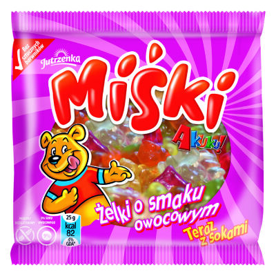 Jutrzenka Akuku! Miśki Żelki O Smaku Owocowym 90 G