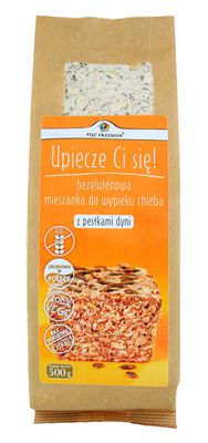 Mieszanka Do Wypieku Chleba Z Pestkami Dyni Bez Dodatku Cukrów Bezglutenowa 500 G - Pięć Przemian [BIO]