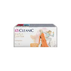 Cleanic Pure Cotton&Nbsp;Tampony Super 16 Szt. (100% Bawełna Organiczna)