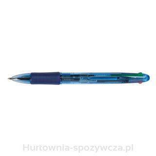 Długopis Automatyczny Q-Connect 4-Color 0,7Mm (Linia), Mix Kolorów
