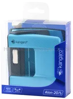 Kangaro DziurkaczAion-20/S, dziurkuje do 20 kartek, metalowy, w pudełku PP, turkusowy  - 2