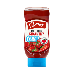 Pudliszki Ketchup pikantny zero cukru 440g