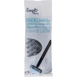 Simpl Choice Maszynki Do Golenia Jednorazowe Dwuostrzowe 10 Sztuk(super cena)