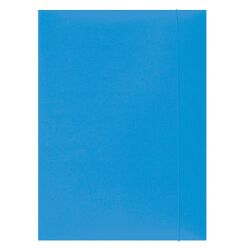Office Products Teczka z gumką, karton, A4, 300gsm, 3-skrz., jasnoniebieska 