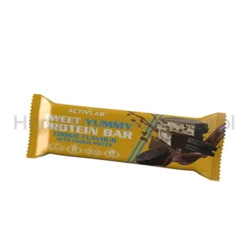 Activlab Sweet Yummy Protein Bar Smak Ciasteczkowy Z Kawałkami Ciasteczek (Baton 50 G) Suplement Diety.