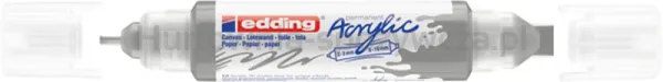 Marker Akrylowy 3D E-5400 Edding, Podwójny, 2-3 Mm, 5-10 Mm, Matowe Srebro