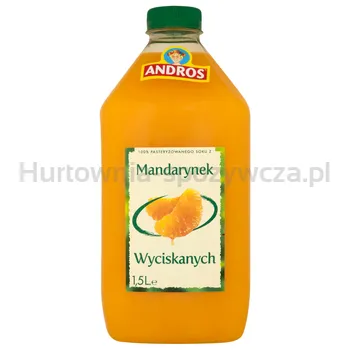 ANDROS sok z klementynek wyciskanych 1,5L (w tym +0,50 zł/szt. zwrotnej kaucji)