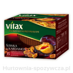 Herbata Vitax Śliwka&AmpKardamon 15 Torebek X 2G W Kopertkach