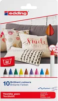 Edding Pisak tekstylny e-4600/10 S 1mm, 10 szt., pudełko, mix kolorów  - 2