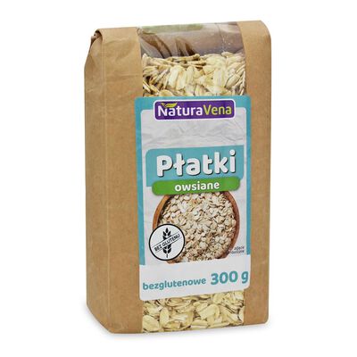 Płatki Owsiane Bezglutenowe 300 G - Naturavena [BIO]