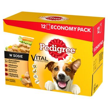 Pedigree Adult kurczak, jagnięcina, drób, wołowina 12x100g*4