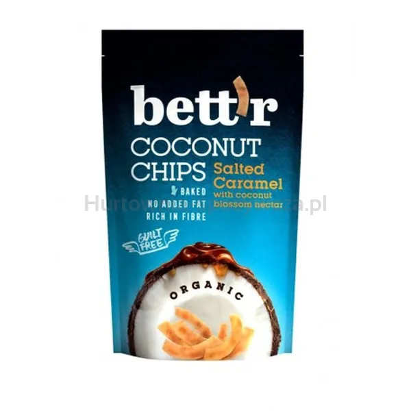 Chipsy kokosowe ze słonym karmelem BIO 70 g