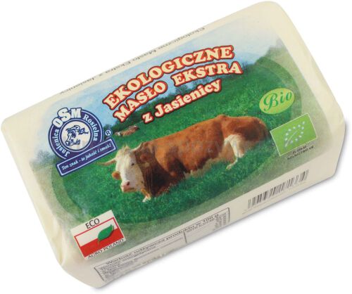 Masło Ekstra Osełka (82 % Tłuszczu) Bio (Około 0,30 Kg) - Jasienica [BIO]