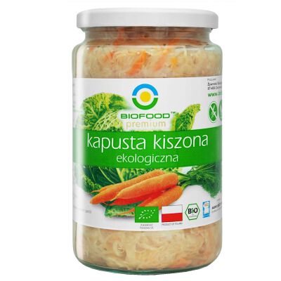 Kapusta Kiszona Z Marchewką Bezglutenowa Bio 700 G (500 G) - Bio Food [BIO]