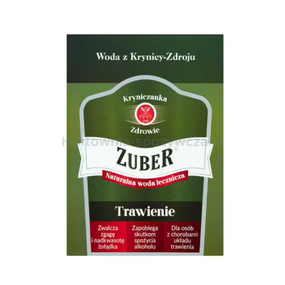 Zuber Woda Lecznicza 3L Karton