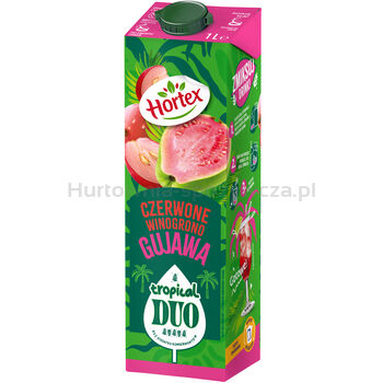 Hortex Napój Tropical Duo Czerwone winogrono gujawa karton 1L