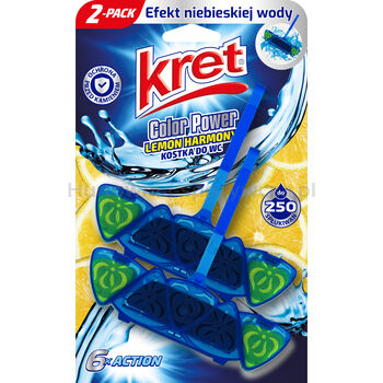 Kret Kostka Wc Color Power Lemon Harmony 2X40G