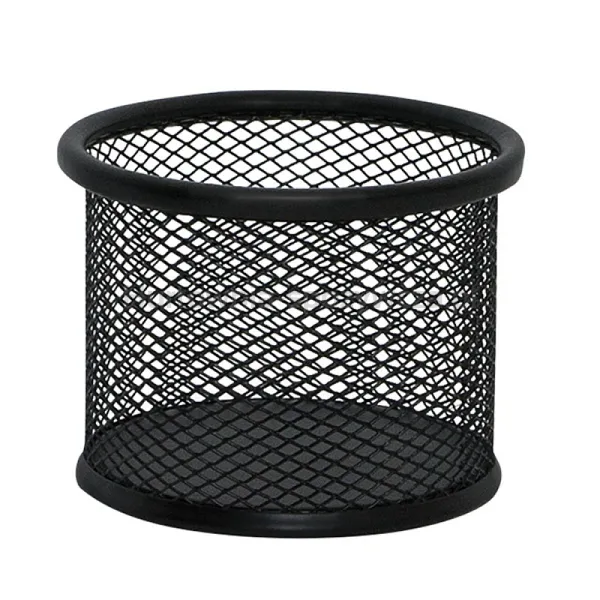 Pojemnik Na Przybory Q-Connect Office Set, Metalowy, 90X68Mm, Czarny