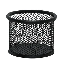 Pojemnik Na Przybory Q-Connect Office Set, Metalowy, 90X68Mm, Czarny