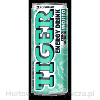 Tiger Zero Sugar O Smaku Mojito Gazowany Napój Energetyzujący 250 Ml