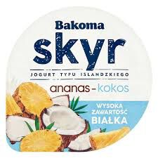 Bakoma Skyr Jogurt typu islandzkiego ananas-kokos 150g