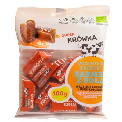 Krówki Słony Karmel Bezmleczne Bezglutenowe Bio 100 G - Me Gusto (Super Krówka) [BIO]