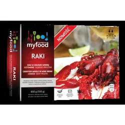 MyFood Raki całe gotowane, rozmiar: 21-30 szt./lb (46-66 szt./kg), zalewa: 300 g, 500 g/800 g
