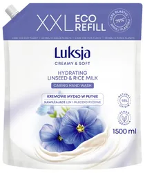 Luksja Kremowe mydło w płynie len, zapas 1500ml